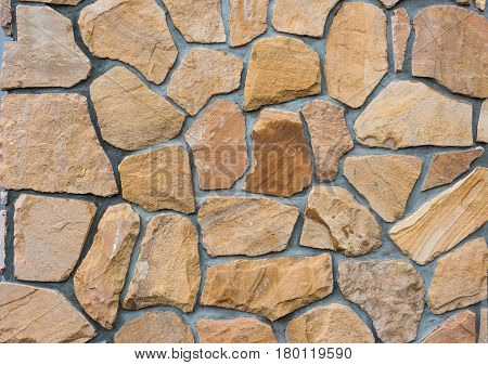 Stone wall yellow texture background for CG