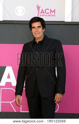 LAS VEGAS - APR 2:  David Copperfield at the Academy of Country Music Awards 2017 at T-Mobile Arena on April 2, 2017 in Las Vegas, NV