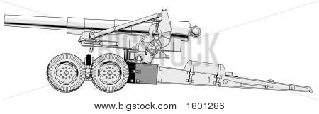 203 Mm houfnice 02 - boční pohled