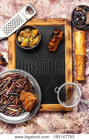 Gathering Roots And Herb