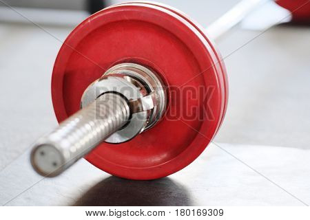 Wight in a fitness hall