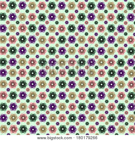 pattern abstract tenderness seamless circles flowers childhood