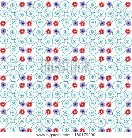 pattern abstract seamless circles flowers childhood tenderness