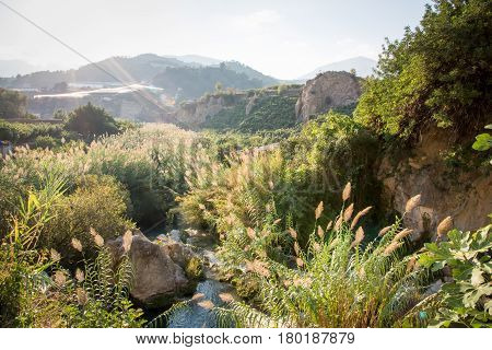 Algar fountains, Callosa de Ensarria, Alicante province, Spain.