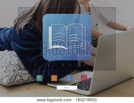 Kids playing games using tablet and laptop