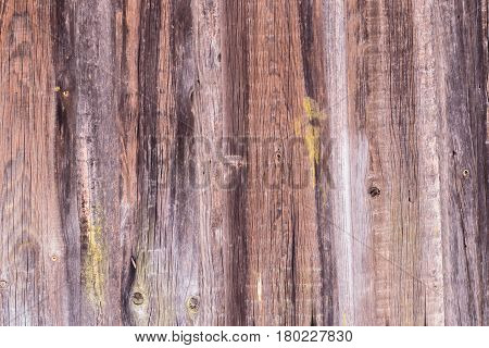 Texture of dark brown old wooden surface