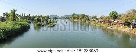 Mekong River Near Don Khong Island