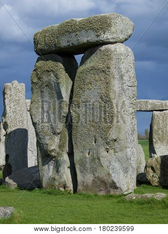 Large stone structure at Stonehenge, an English Heritage site
