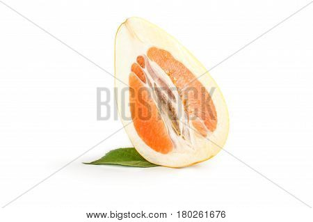 Pummelo isolated on a white background with clipping path
