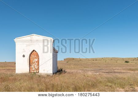 PHILIPPOLIS SOUTH AFRICA - MARCH 21 2017: The gunpowder magazine in Philippolis the oldest town in the Free State Province