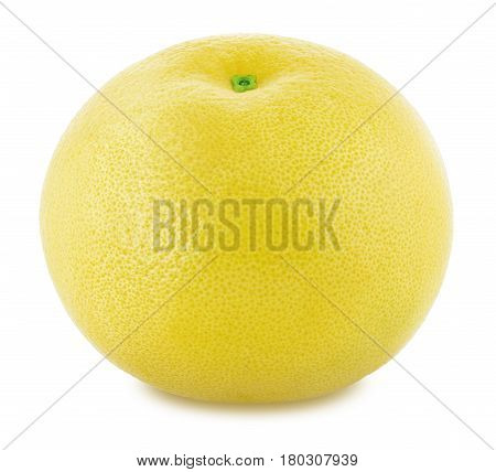 White grapefruit isolated on a white background. Close up