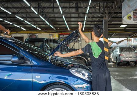 Cleaning The Car