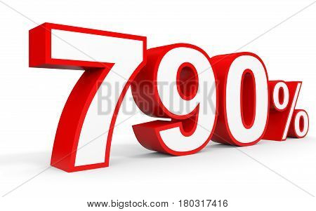 Seven Hundred And Ninety Percent. 790 %. 3D Illustration.