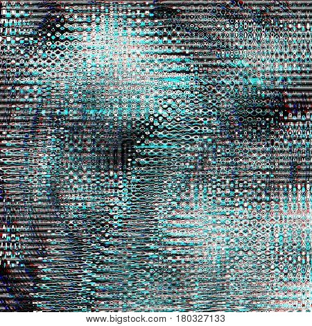Glitch psychedelic background. Old TV screen error. Digital pixel noise abstract design. Photo glitch. Television signal fail. Technical problem grunge wallpaper. Colorful noise rerto