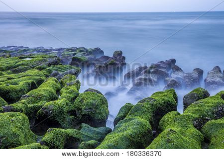 Lao Mei Green Rock Troughs In Shimen, Taipei, Taiwan