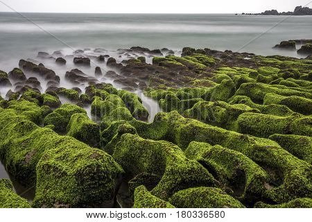Lao Mei Green Rock Troughs In Shimen, Taipei, Taiwan