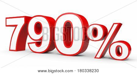 Seven Hundred And Ninety Percent. 790 %. 3D Illustration.