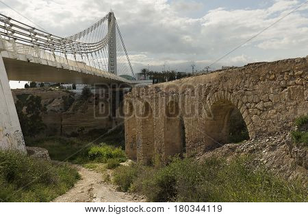 Bridge Of The Bimillennial In Elche, Spain.