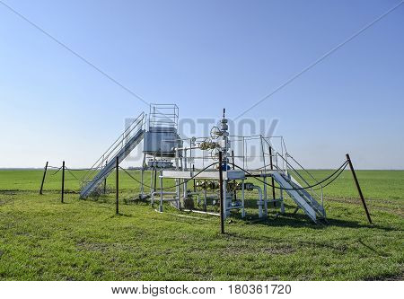 The Equipment And Technologies On Oil Fields. Oil Well