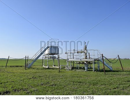 The Equipment And Technologies On Oil Fields. Oil Well