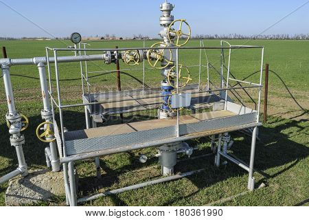 The Equipment And Technologies On Oil Fields. Oil Well