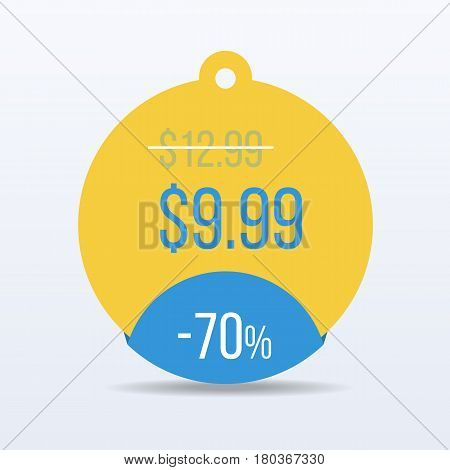 Special offer sale tag discount symbol retail sticker sign price. VECTOR