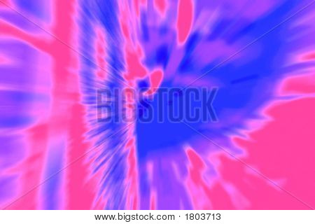 Hot Pink e Blu Royal disegno astratto