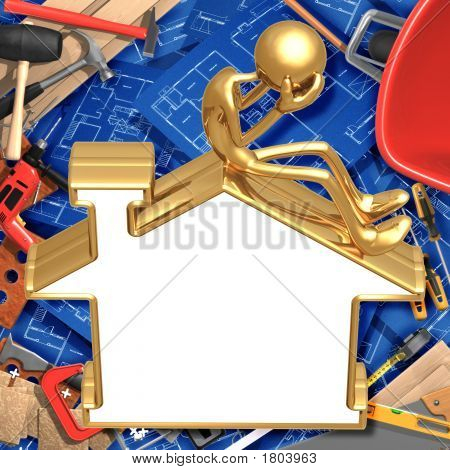 Realty problemi Blank Golden casa segno di prestito