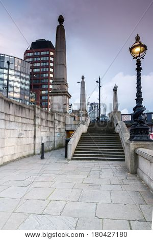 LONDON, ENGLAND - JUNE 16 2016:  Sunset of Lambeth bridge, London, England, Great Britain
