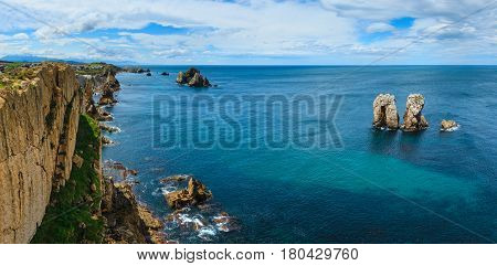 Summer Atlantic Ocean Coastline.