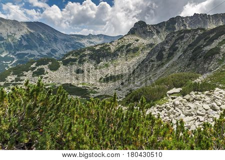 Amazing Panorama from Banderitsa pass, Pirin Mountain, Bulgaria