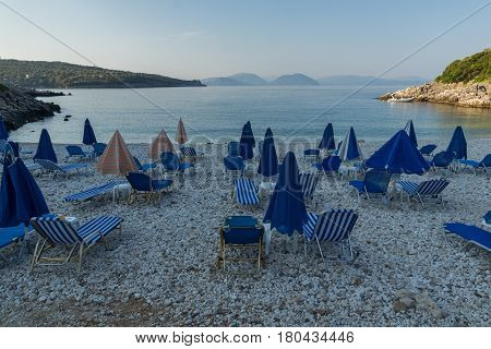 Amazing morning view of Kastri Beach, Lefkada, Ionian Islands, Greece