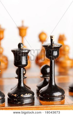 hölzernes Schach