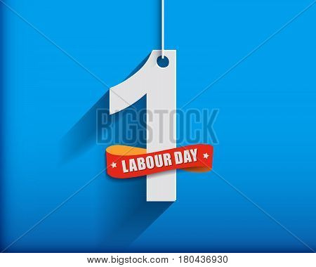1 May Labour Day Greeting Card Or Background.