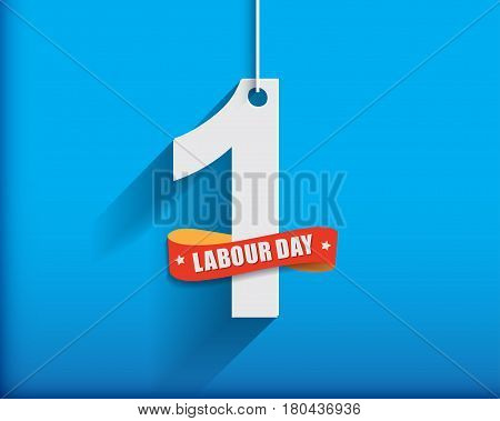 1 May Labour Day Greeting Card Or Background.