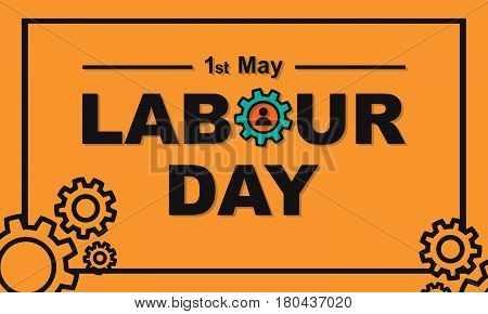1 May Labour Day Greeting Card Or Background.