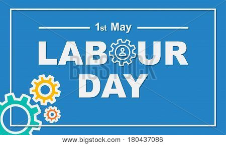 1 May Labour Day Greeting Card Or Background.