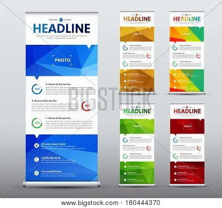 Vertical Roll Banner Vector Photo Free Trial Bigstock