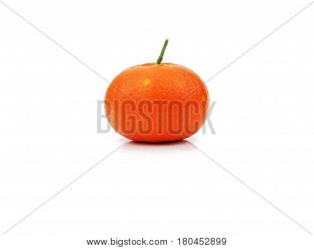 organic fresh orange isolated on white background