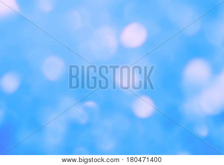 Soft blue bokeh defocused copyspace background backdrop