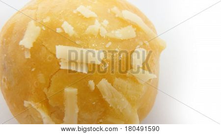 Nastar pineapple tart cookies with grated cheese topping indonesian cookies