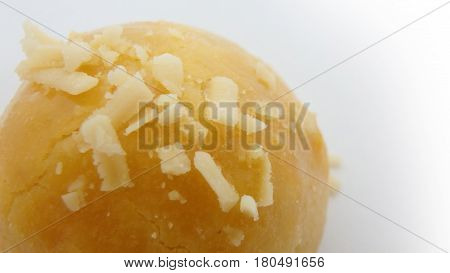 Nastar pineapple tart cookies with grated cheese topping indonesian cookies