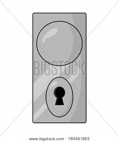 Dooe Knob, Handle Vector Symbol Icon Design.