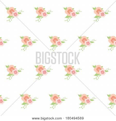 Seamless flower pattern . Vector floral background