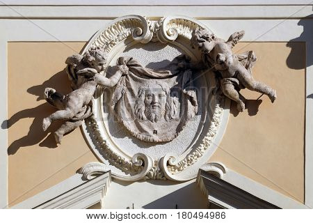 ROME, ITALY - SEPTEMBER 03: Veil of Veronica, Basilica of Saint Sylvester the First (San Silvestro in Capite) in Rome, Italy on September 03, 2016.