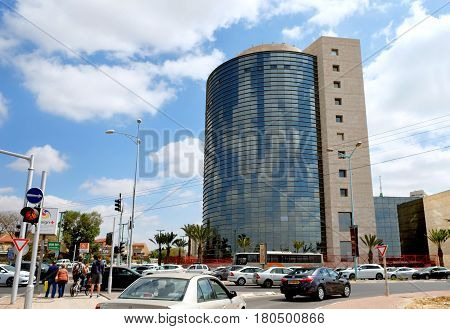 BEER SHEVA ISRAEL - APRIL 06 2017: Shopping and office center Merkaz Ha Negev in Be'er Sheva