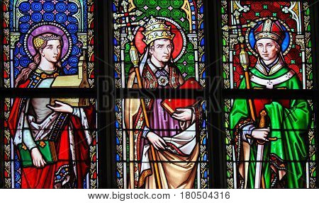 Saint Isabella, Saint Leo The Great And Saint Eugene