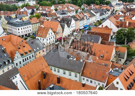 Medieval Village Of Freising In Bavaria