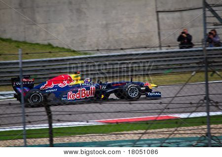 Sebastian Vettel på Shanghai International Circuit 2011