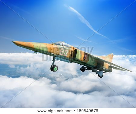 MiG-23  Soviet multipurpose jet plane in flight